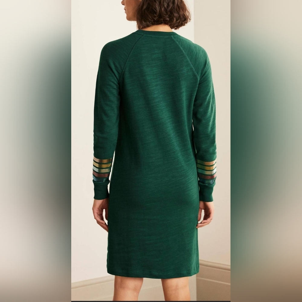 Boden Women's Green Mabel Sweatshirt Dress Size 20/22L - Picture 2 of 6